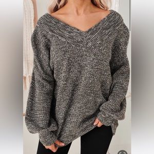 Off the shoulder sweater